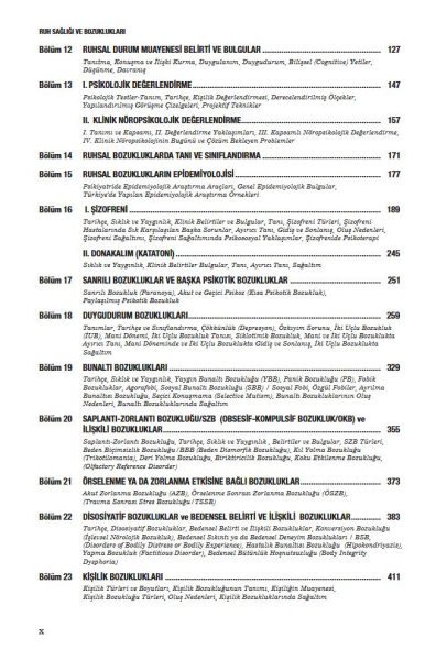 Ruh Sağlığı ve Bozuklukları