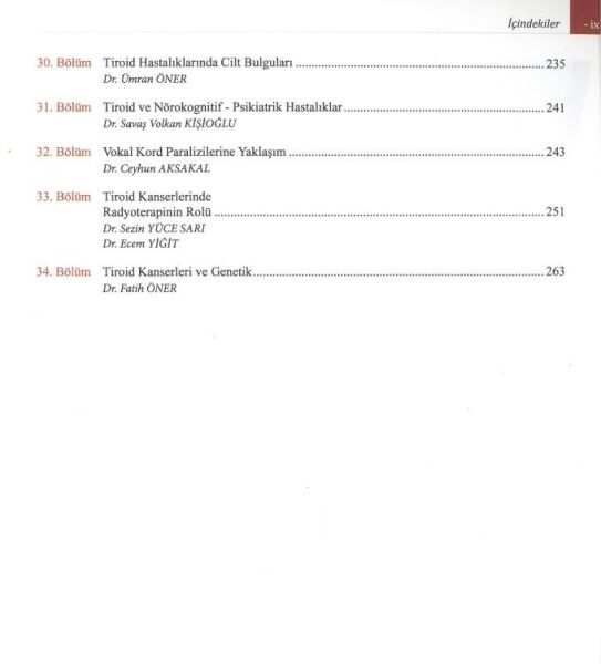 Tiroid Hastalıkları ve Cerrahisi
