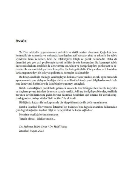 Dahili - Cerrahi - Adli -Aciller El Kitabı 9. Baskı