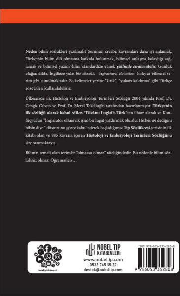 Tıp Sözlükçesi Histoloji ve Embriyoloji Terimleri