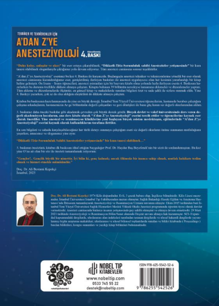 A'dan Z'Ye Anesteziyoloji 4.Baskı