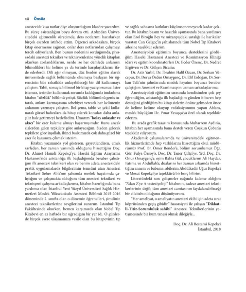 A'dan Z'Ye Anesteziyoloji 4.Baskı