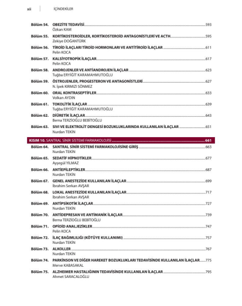 Güncel Bilgiler Işığında Farmakoloji(Medeniyet Üni