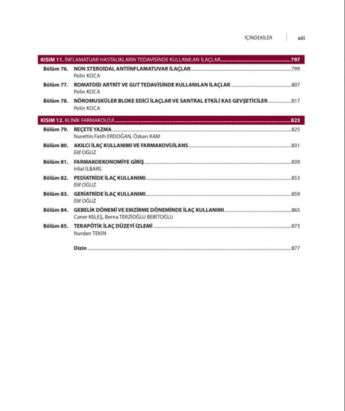 Güncel Bilgiler Işığında Farmakoloji(Medeniyet Üni