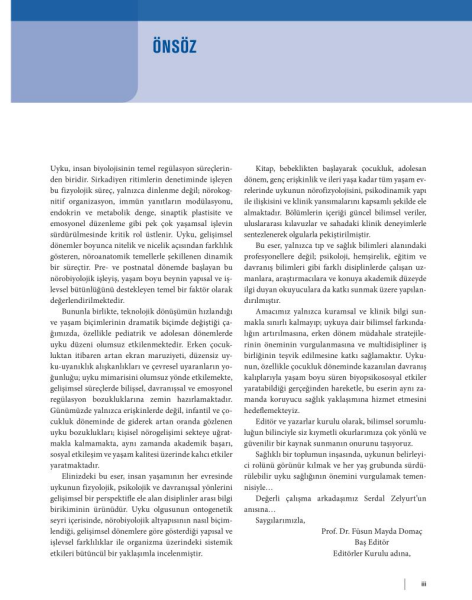 Bebeklikten Yetişkinliğe UYKU