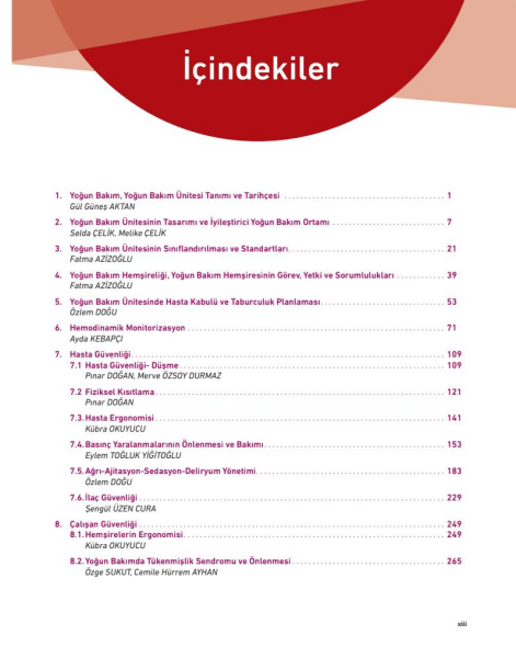 Yoğun Bakım Hemşireliğinin Esasları
