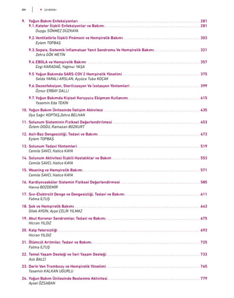 Yoğun Bakım Hemşireliğinin Esasları