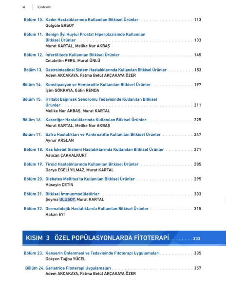 Klinisyenler İçin Fitoterapi