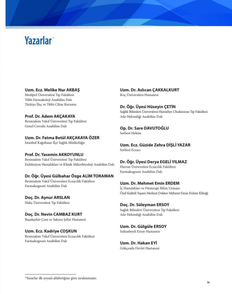 Klinisyenler İçin Fitoterapi