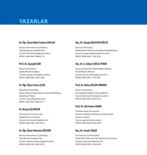 Serbest Radikaller ve Antioksidanlar