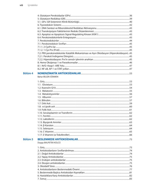 Serbest Radikaller ve Antioksidanlar