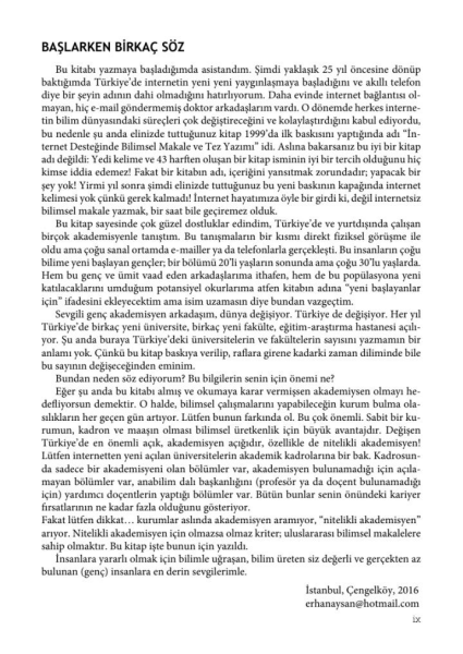 Bilimsel Makale ve Tez Yazımı 8.Baskı