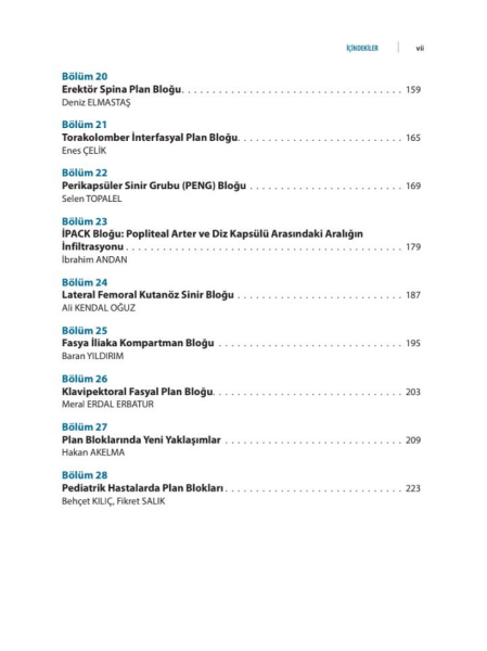Postoperatif Ağrı Yönetiminde Fasyal Plan Blokları