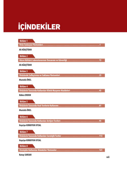 Tıbbi Viroloji Laboratuvar Uygulamaları