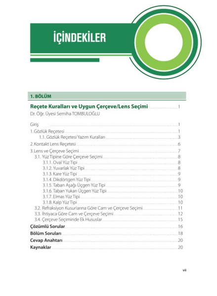 Optisyenlik Prog.için Optik ve Optisyenlik Cilt 2