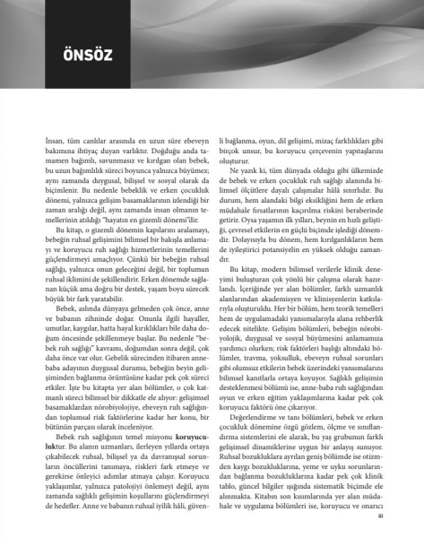 Bebek ve Erken Çocukluk Dönemi Ruh Sağlığı