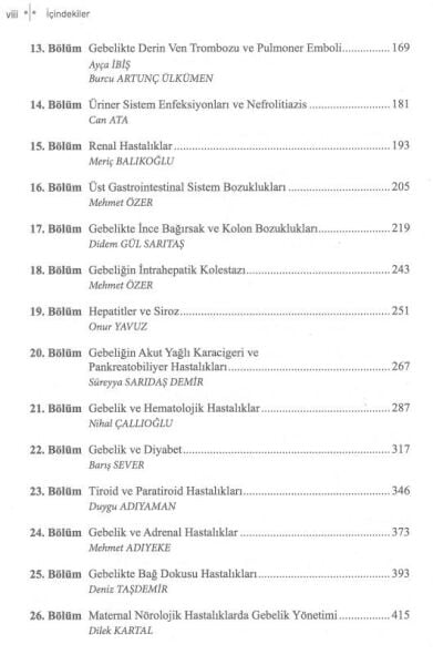 Maternal Hastalıklarda Gebelik Yönetimi