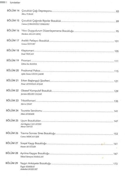 Çocuk ve Ergen Psikiyatrisi Olgular ve Klinik Çözümleri