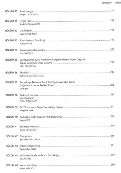 Çocuk ve Ergen Psikiyatrisi Olgular ve Klinik Çözümleri