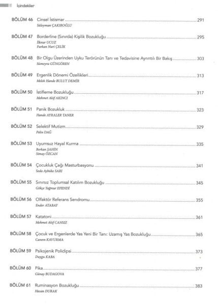 Çocuk ve Ergen Psikiyatrisi Olgular ve Klinik Çözümleri