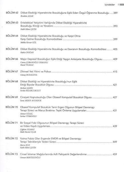 Çocuk ve Ergen Psikiyatrisi Olgular ve Klinik Çözümleri