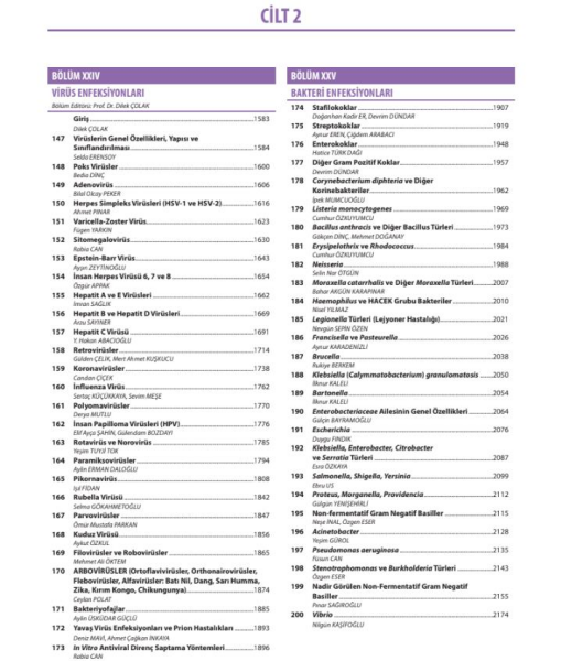 Enfeksiyon Hastalıkları ve Mikrobiyolojisi (5. Baskı) Cilt 1-2