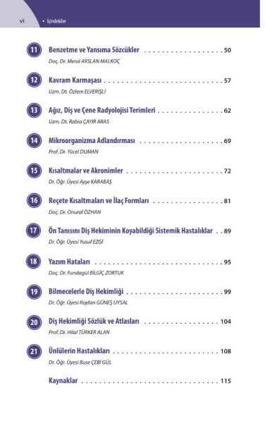 Diş Hekimliği Dili Rehberi
