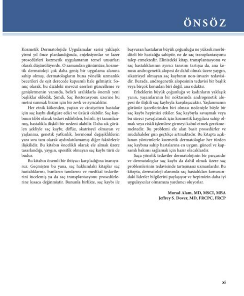 Kozmetik Dermatolojide Uygulamalar: Saç Rehberi