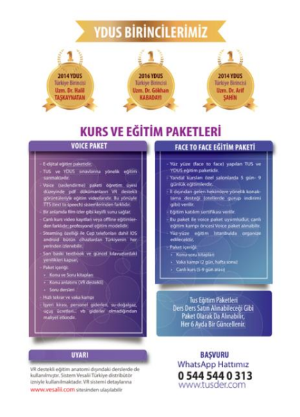 TUSDER Anatomi Konu Anlatım Serisi: 1