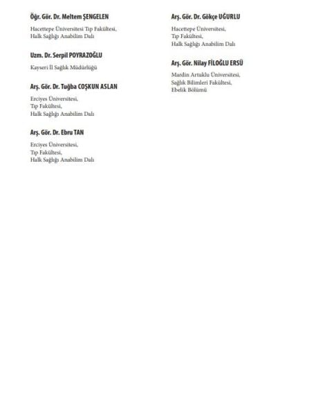 Halk Sağlığı Hizmetleri Sunumunda Öncelikler ve Temel Yaklaşımlar