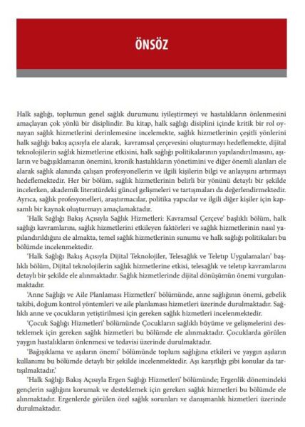 Halk Sağlığı Hizmetleri Sunumunda Öncelikler ve Temel Yaklaşımlar