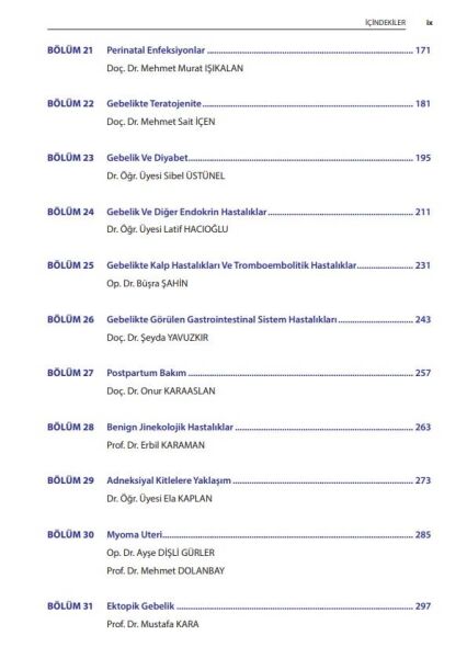 Kadın Sağlığı ve Hastalıkları: Gebelik ve Doğum