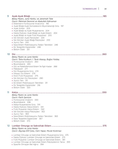 Sık Görülen Ortopedik Hastalıkların Yönetimi Sert Kapak