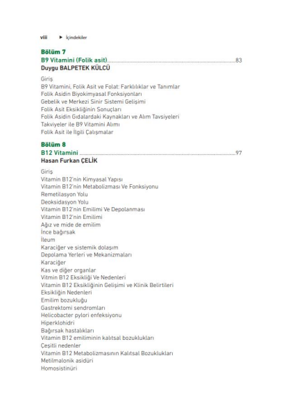 Güncel Gelişmeler Işığında Vitaminler