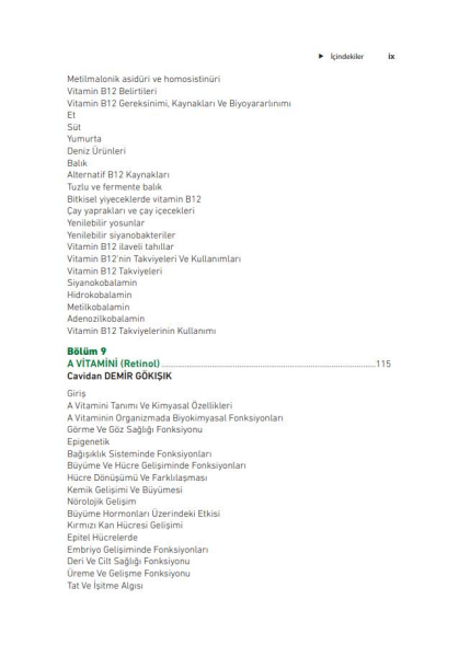 Güncel Gelişmeler Işığında Vitaminler