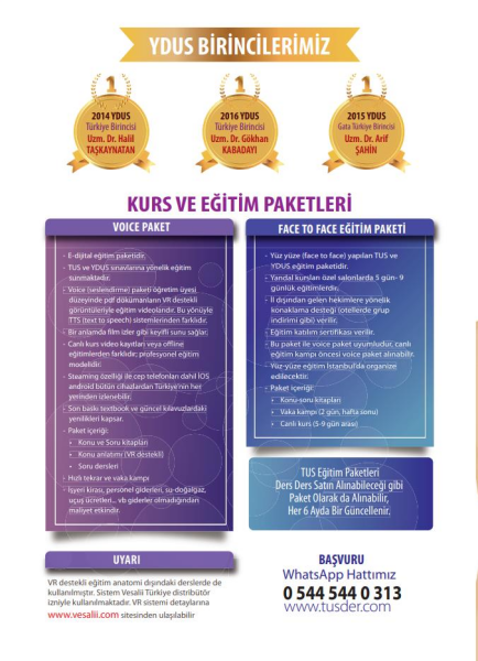TUSDER Dahiliye Açıklamalı Soru Serisi 2