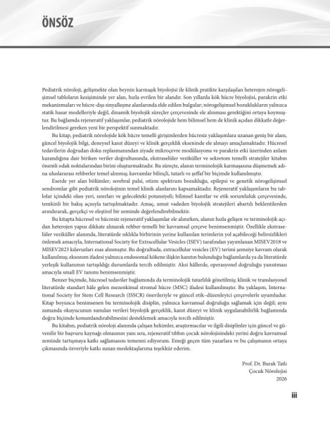 Pediatrik Nörolojide Rejeneratif Yaklaşımlar