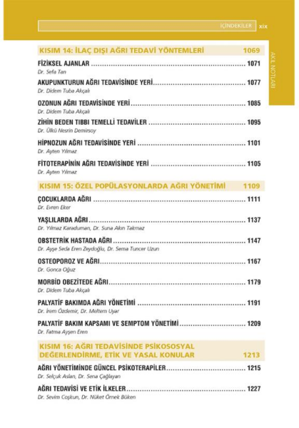 Ağrı Akıl Notları