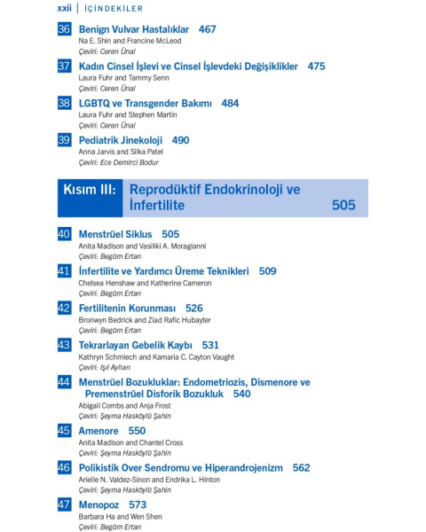 Johns Hopkins Jinekoloji ve Obstetrik El Kitabı Yedinci Baskı