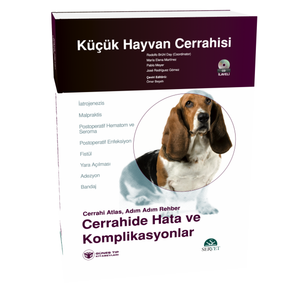 Küçük Hayvan Cerrahisi–Cerrahide Hata ve Komplikasyonlar (Cerrahi Atlas, Adım Adım Rehber) Kitap+DVD