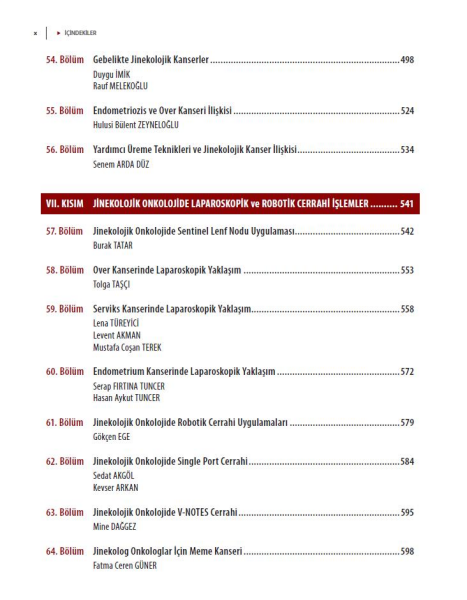 Güncel Jinekolojik Onkoloji