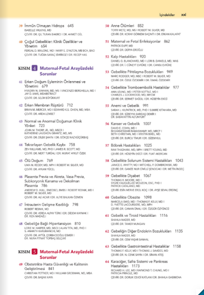Creasy & Resnik Maternal - Fetal Tıp