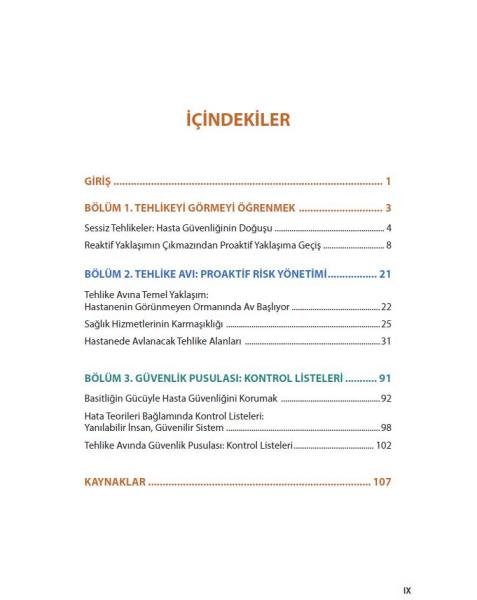 Hastanelerde Tehlike Avı ve Güvenlik Pusulası Görü