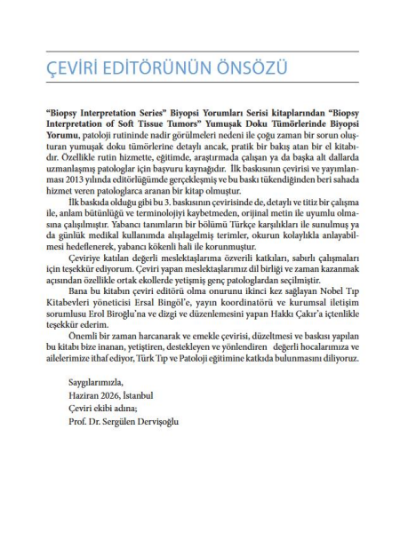 Biyopsi Yorumları Serisi Yumuşak Doku Tümörlerinde Biyopsi Yorumu