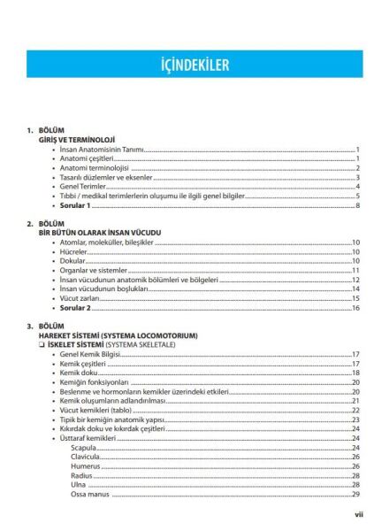 İnsan Anatomisi / Yıldırım ( 12. Baskı )