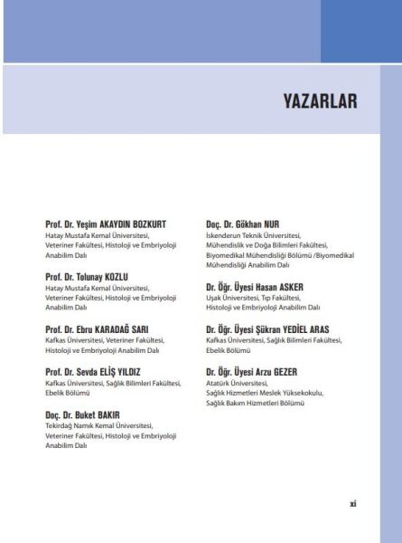 Histoloji Hücre ve Dokuların Yapısı