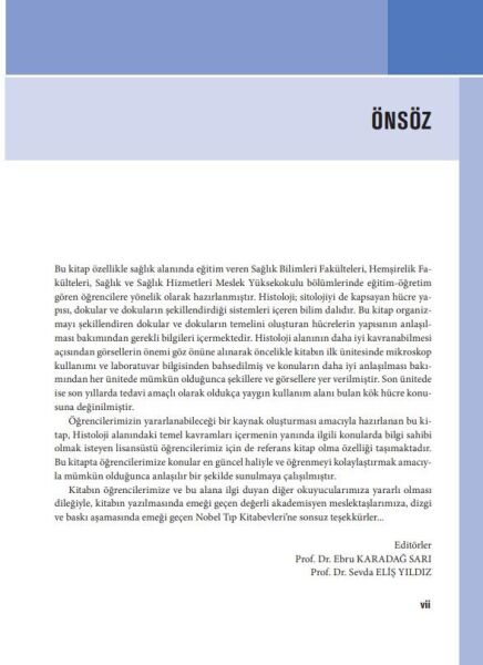 Histoloji Hücre ve Dokuların Yapısı