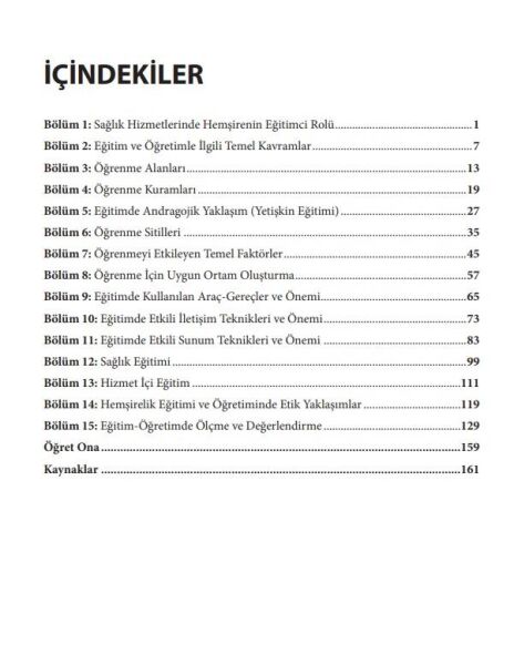 Hemşirelikte Öğretim Öğrenme ve Eğitim ( 5.Baskı)