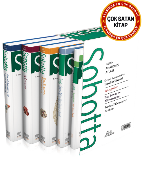Sobotta İnsan Anatomisi Atlası Seti 4 Cilt ( 25. En Son Baskı - Türkçe 13. En Son Baskı)