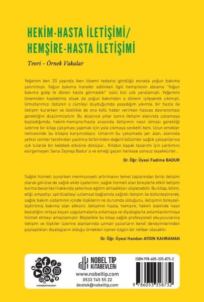 Hekim-Hasta İletişimi / Hemşire-Hasta İletişimi Teori-Örnek Vakalar